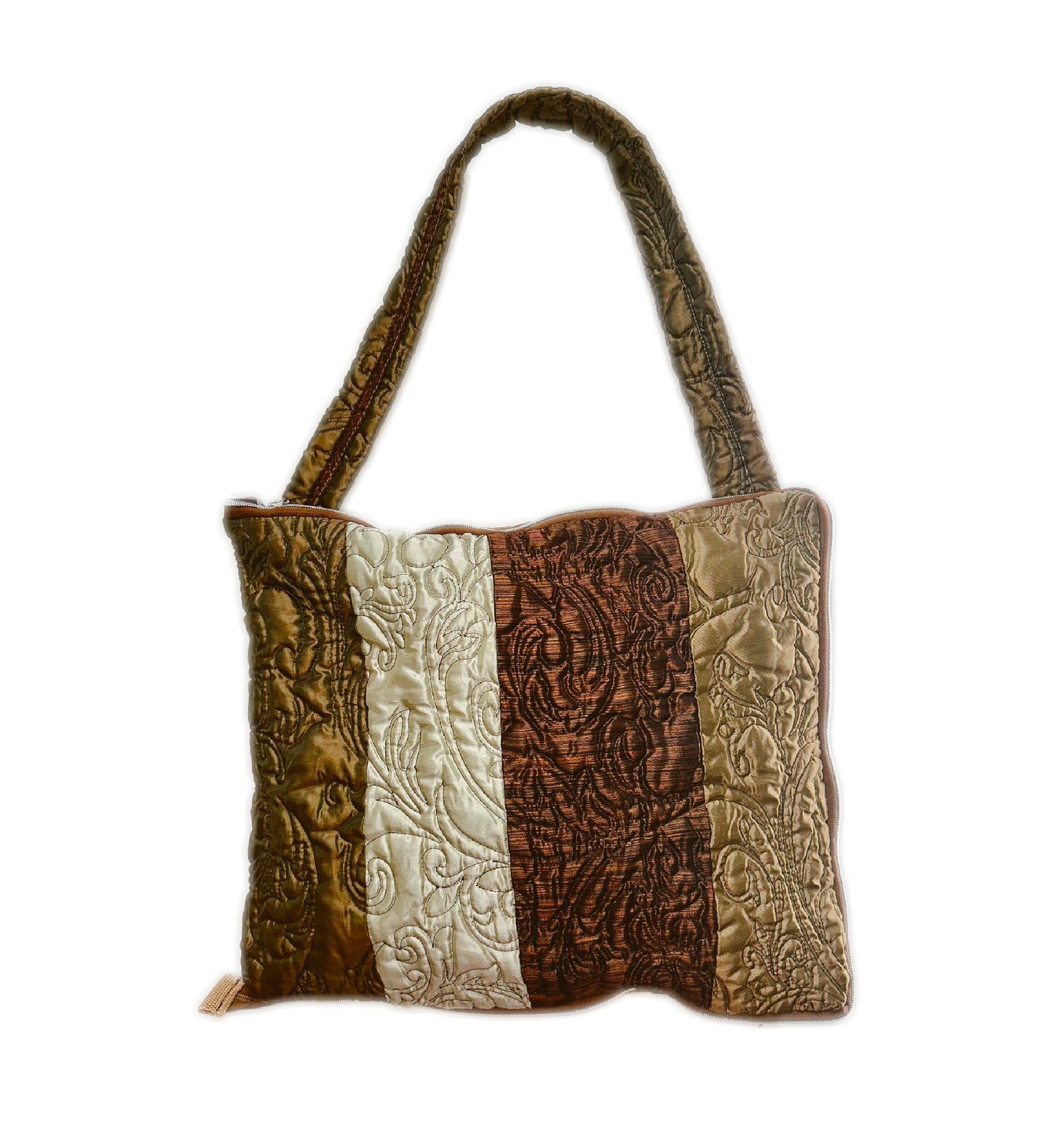 1 of 1 Quilted Shine Coat N Tote