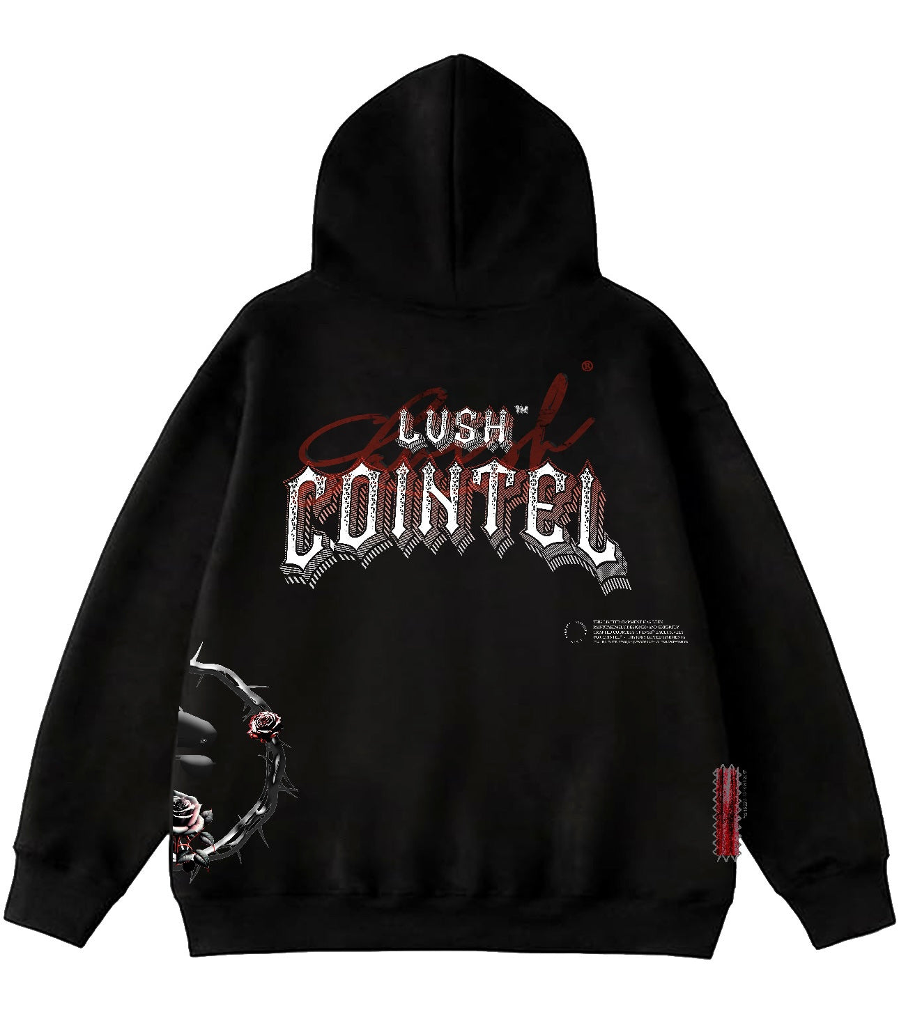 LVSH x COINTEL Black/Red Hoody