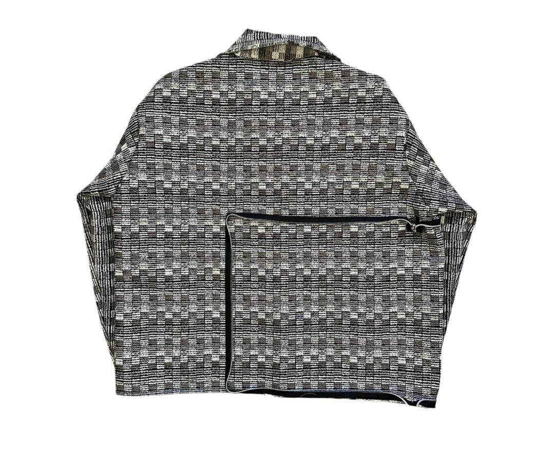 1 of 3 Static Grid Coat N Tote