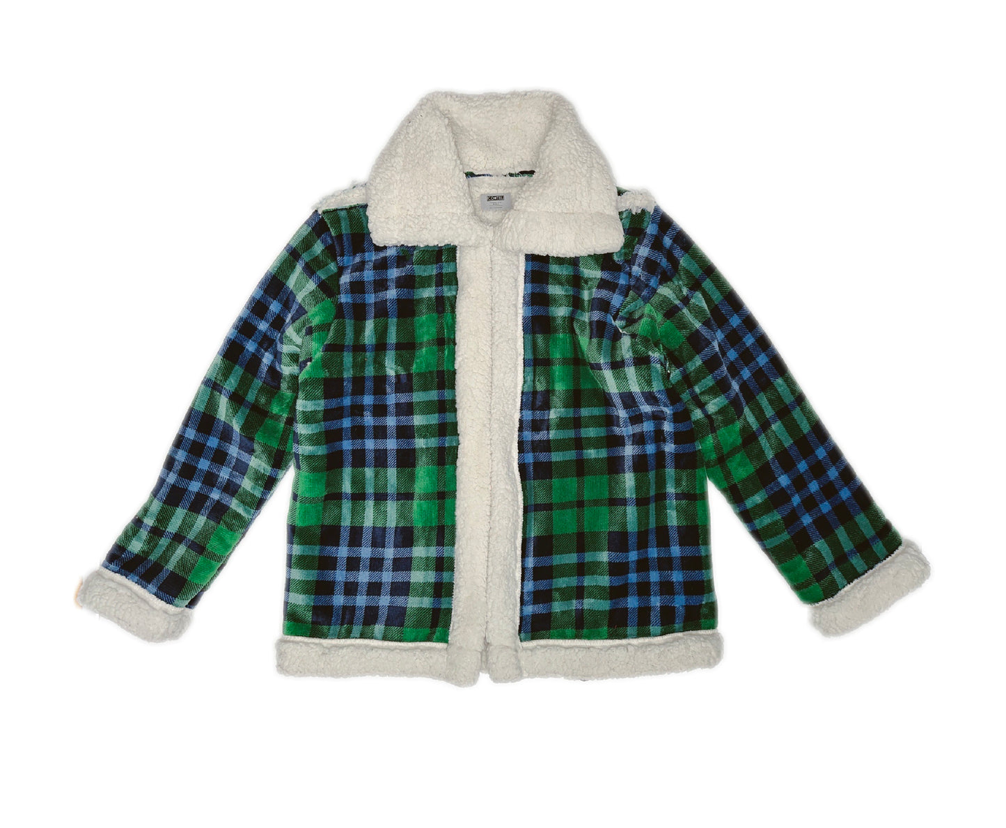 Tartan Sherpa Coat n Tote