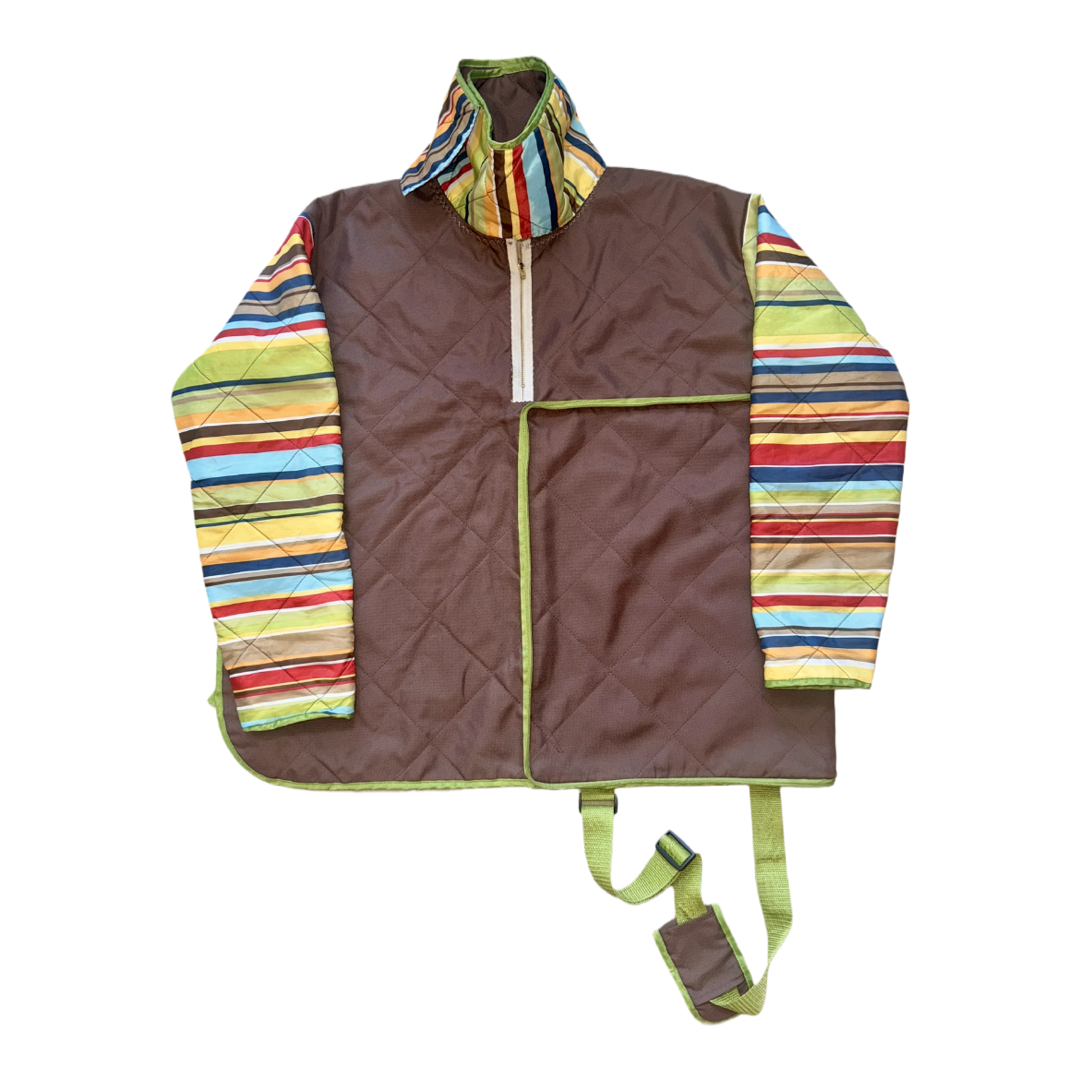 1 of 1 Truffle Stripe Utility Backet