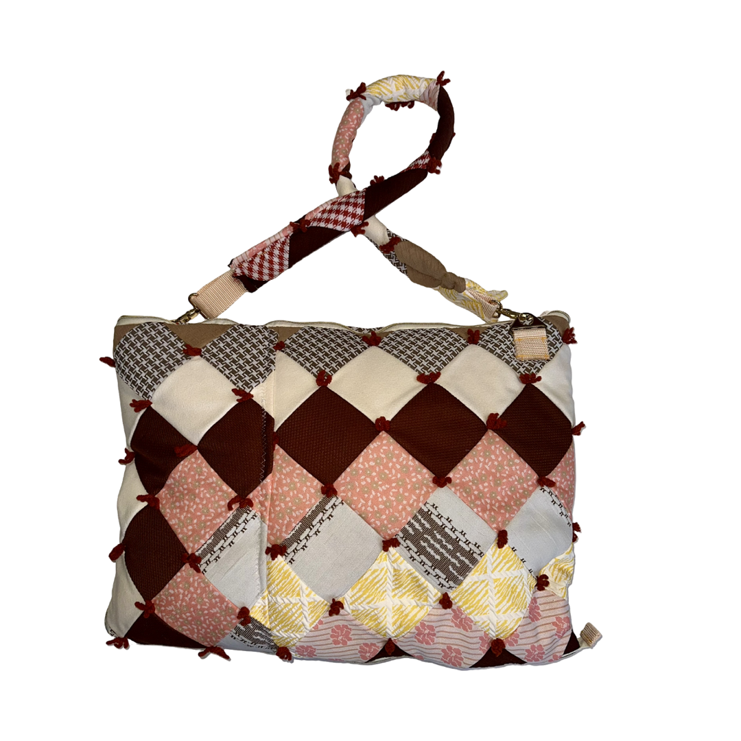 1 of 1 Geometric Brownian Trench Tote
