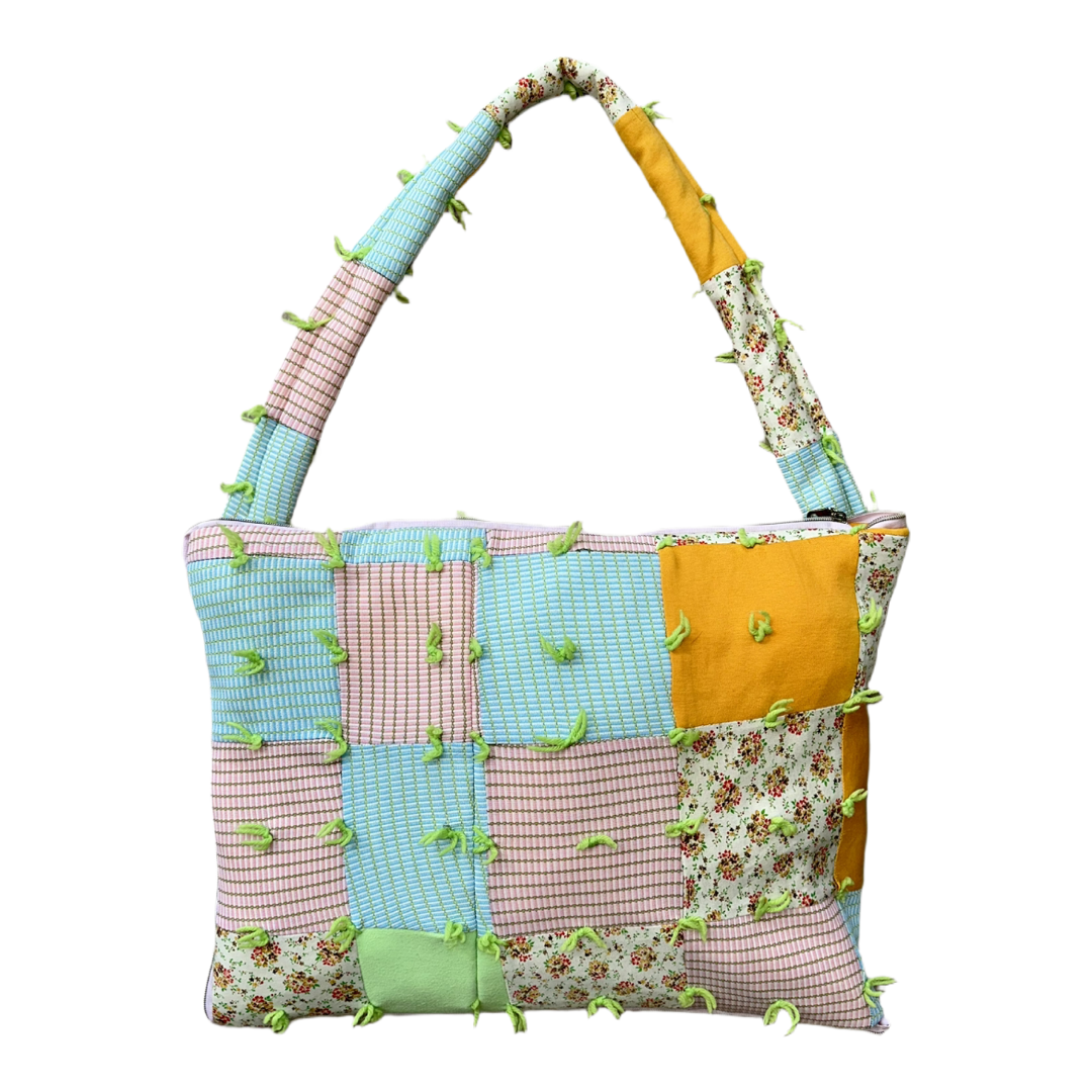 1 of 1 Petal Grid Trench Tote