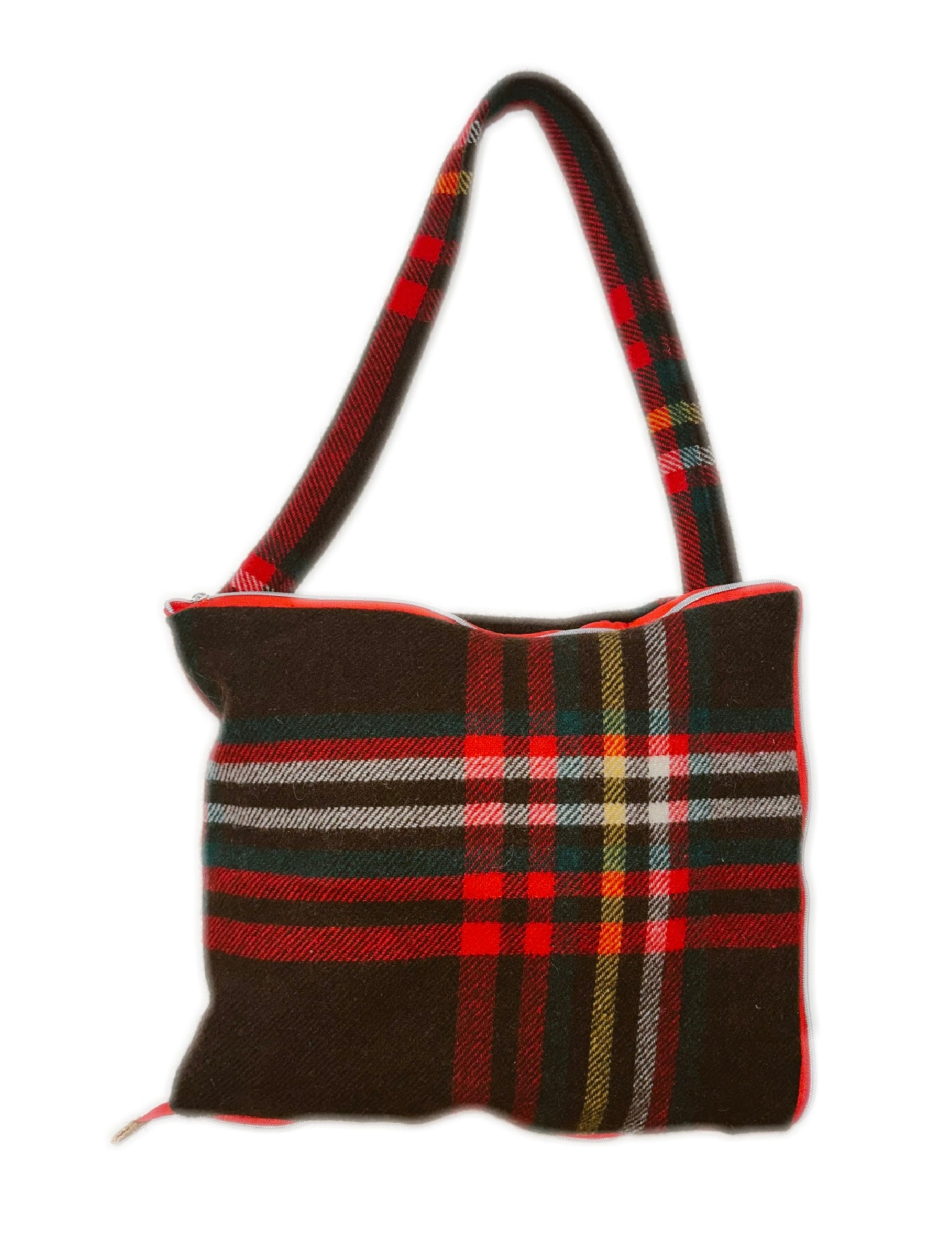 1 of 1 Tartan Cocoa Coat N Tote