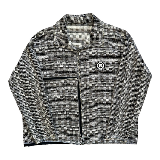 The Static Grid Coat N Tote