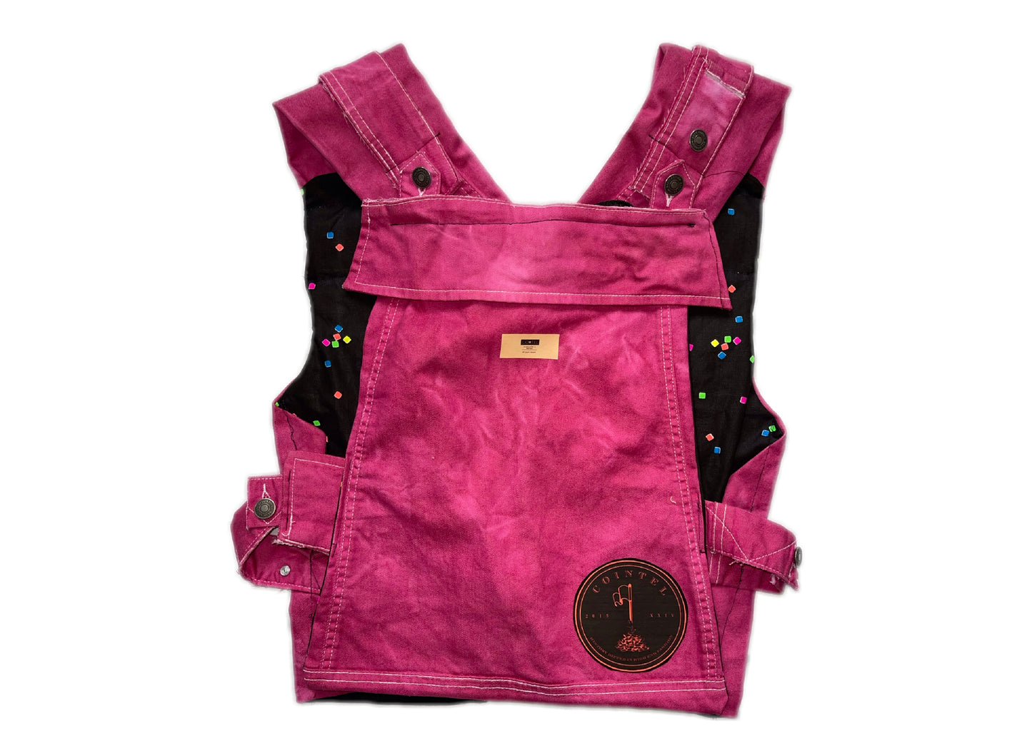 Pink Detachable Denim Vest