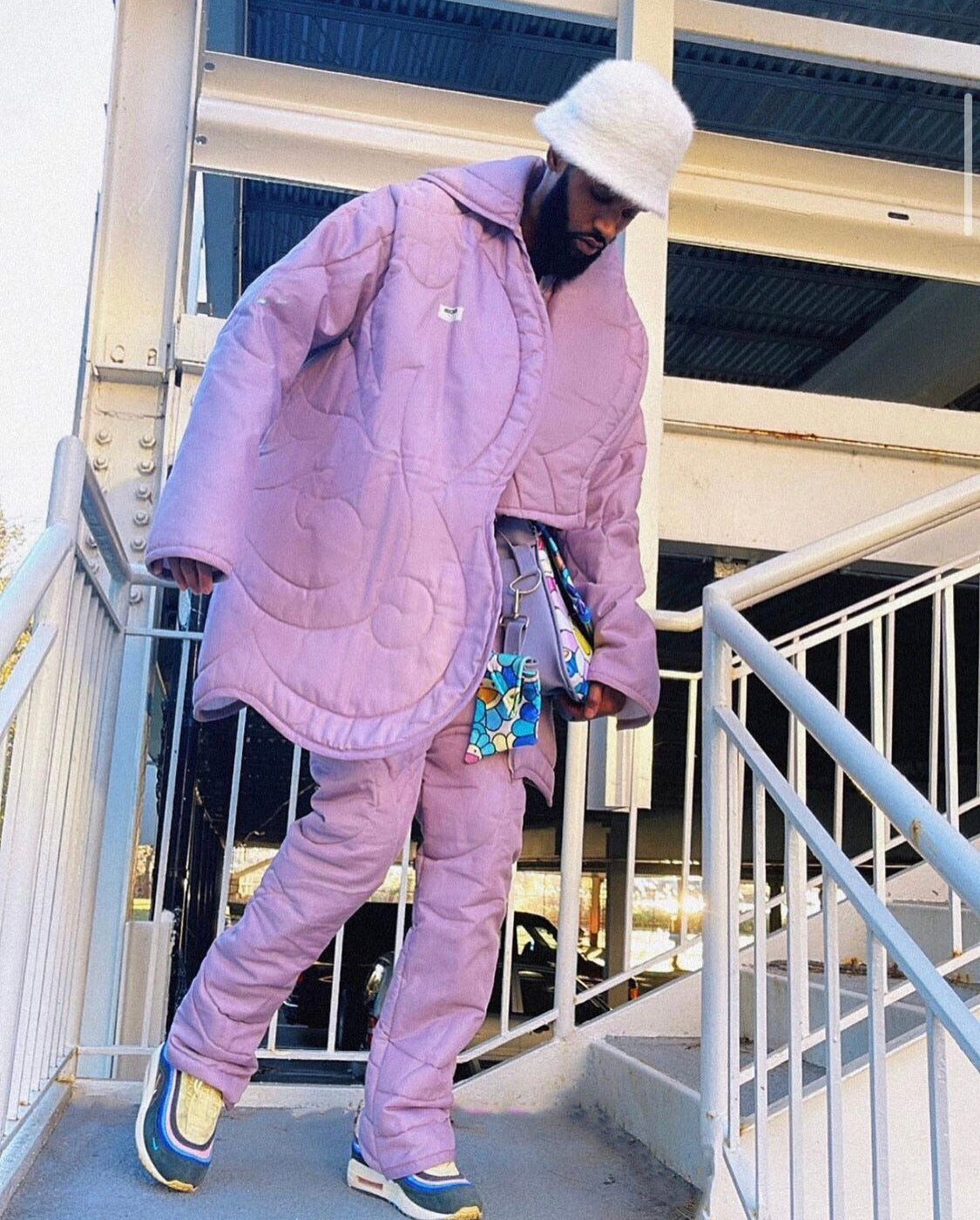 Lavender Puffer Coat