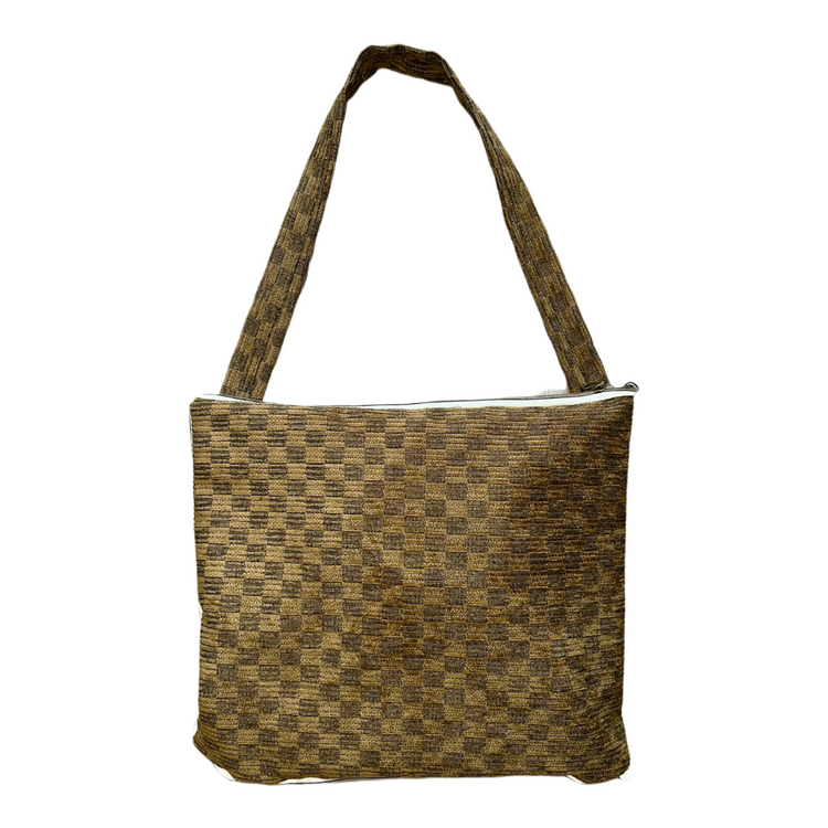 The Golden Grid Coat N Tote