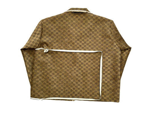 1 of 3 Golden Grid Coat N Tote