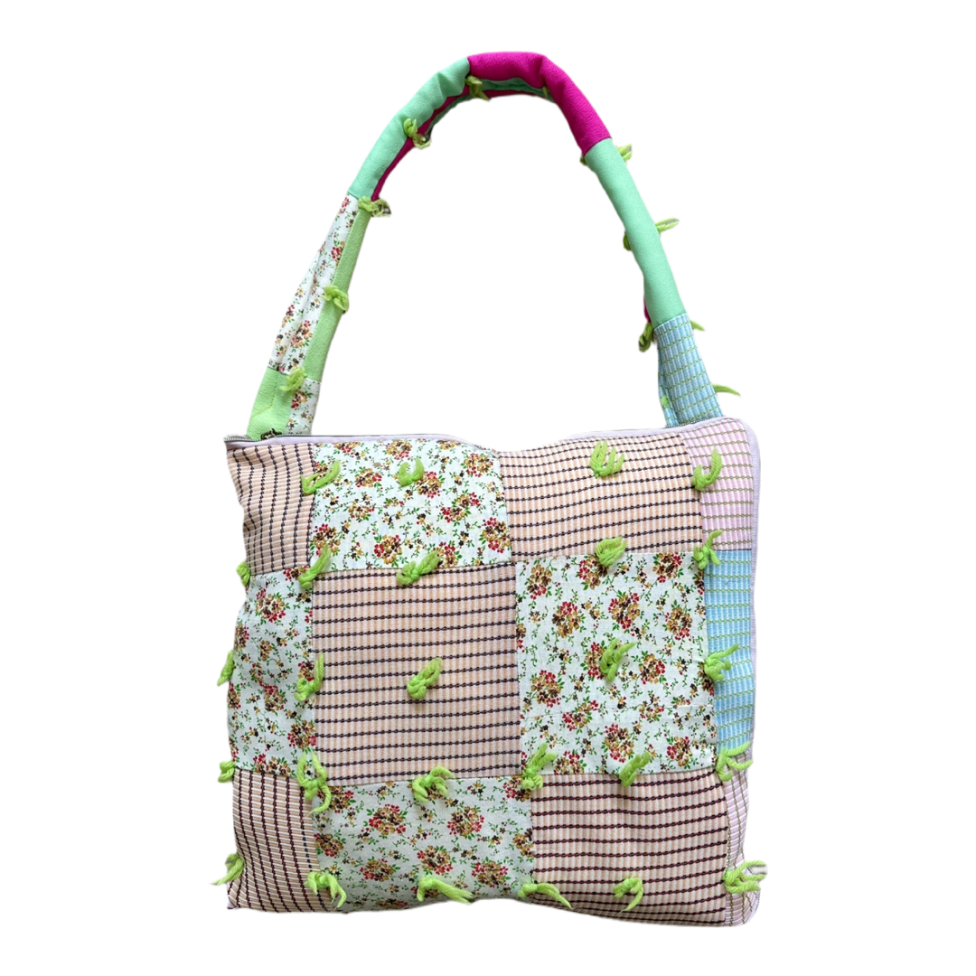 1 of 1 Petal Grid Coat N Tote