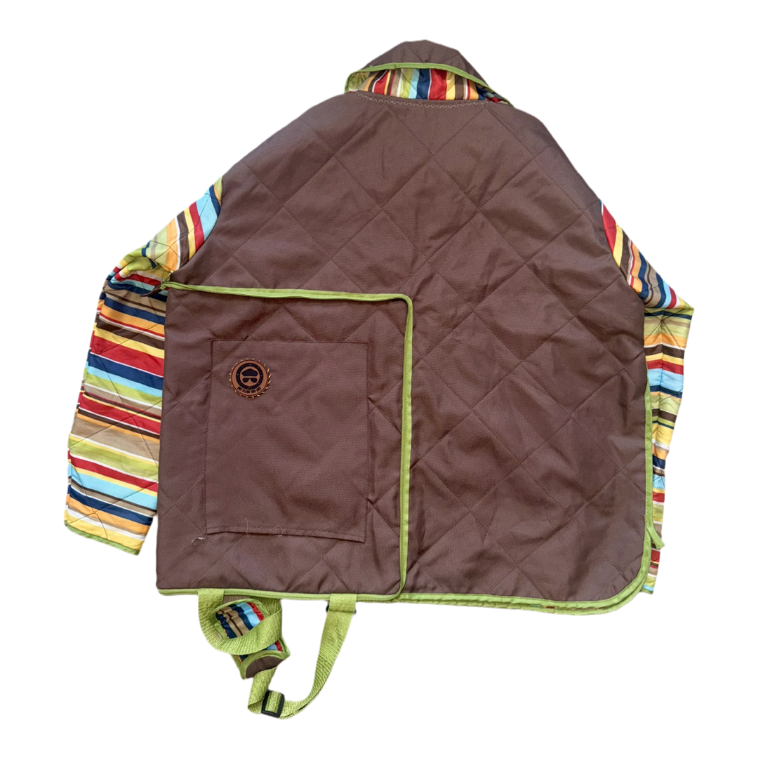 1 of 1 Truffle Stripe Utility Backet