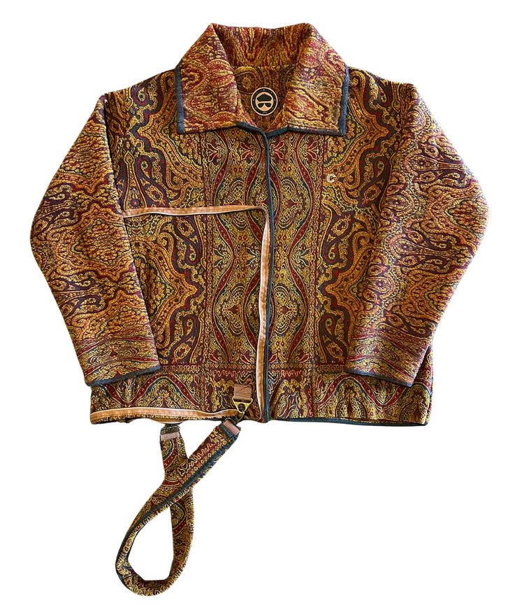 The Burnished Paisley Coat N Tote