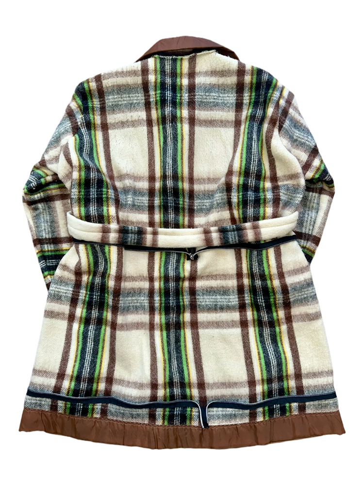 The Cocoa Brown Plaid Trench Tote