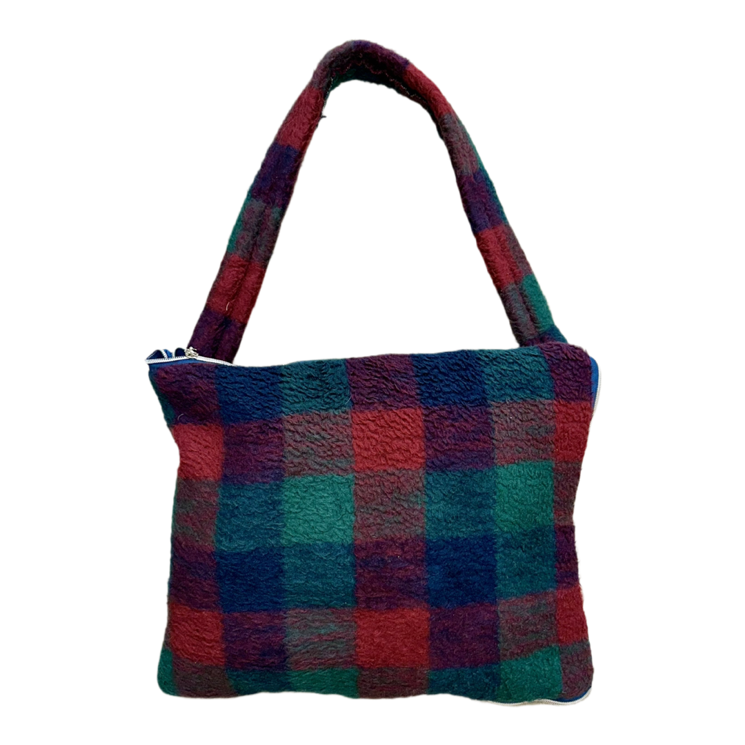 1 of 1 Stonefire Plaid Coat N Tote