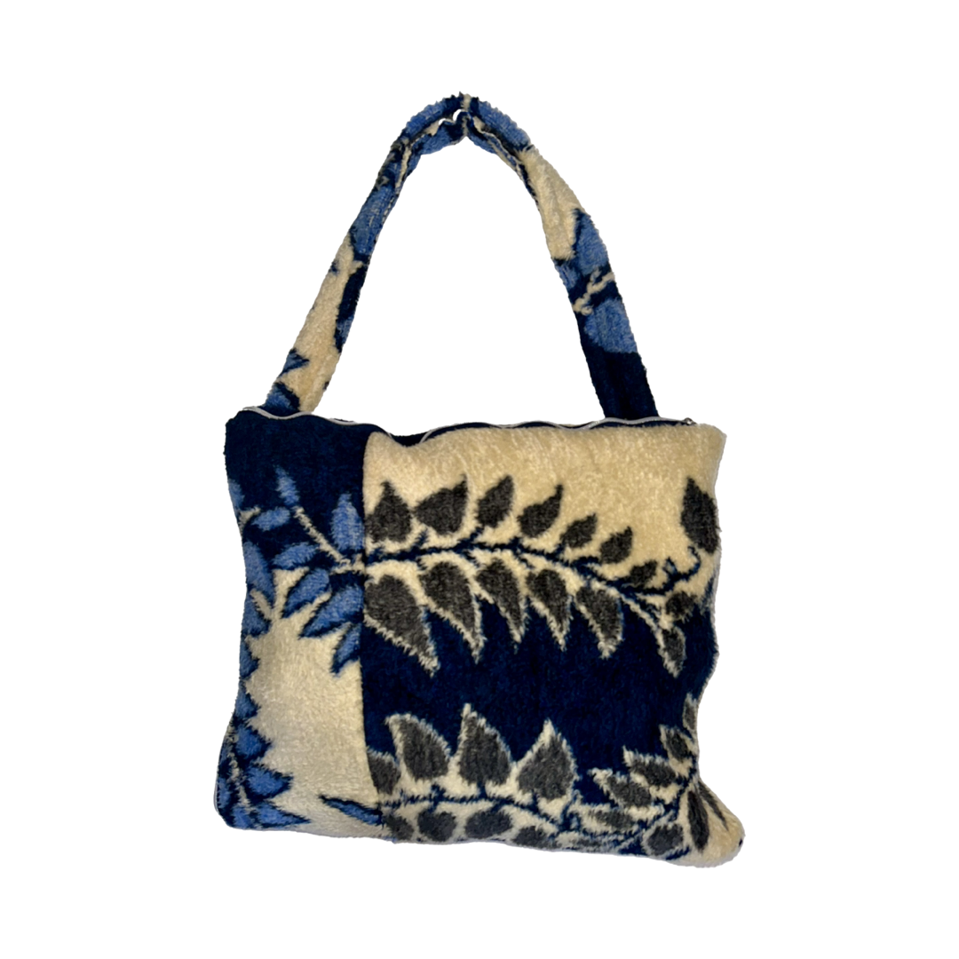 1 of 1 Blue Foliage Trench Tote