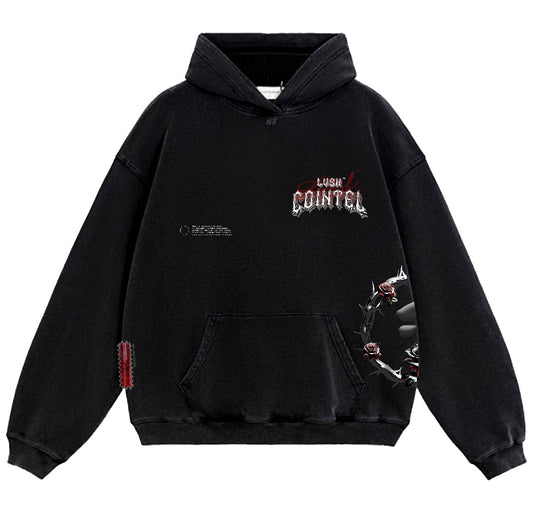 LVSH x COINTEL Black/Red Hoody