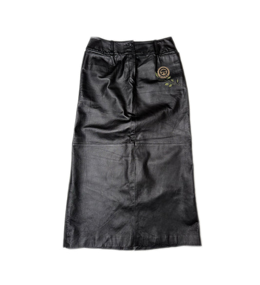 1of1 Cointel Long Leather Skirt