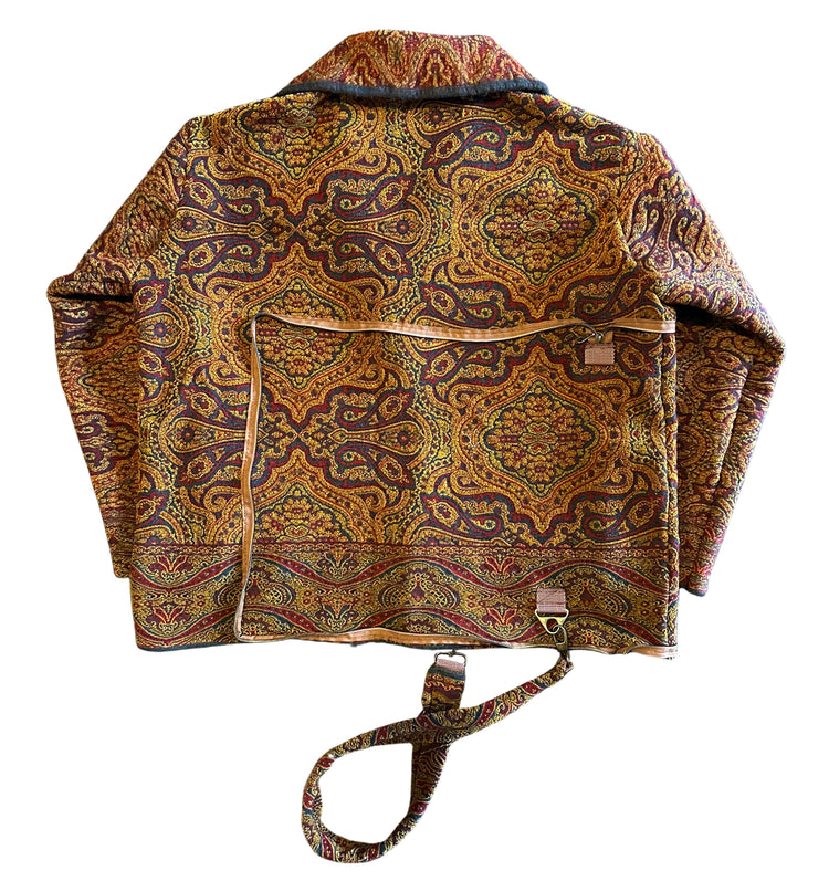 The Burnished Paisley Coat N Tote