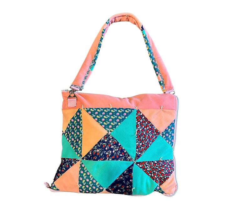 Coral Orchard Coat N Tote
