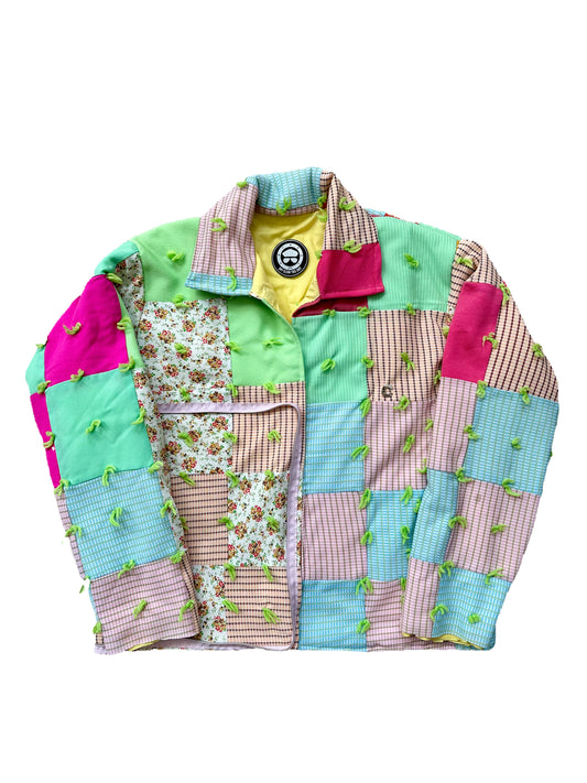 1 of 1 Petal Grid Coat N Tote