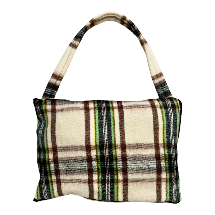 The Cocoa Brown Plaid Trench Tote