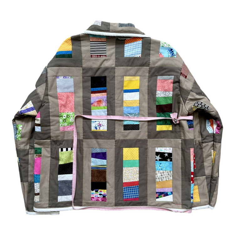 The Stitched Symphony Coat N Tote