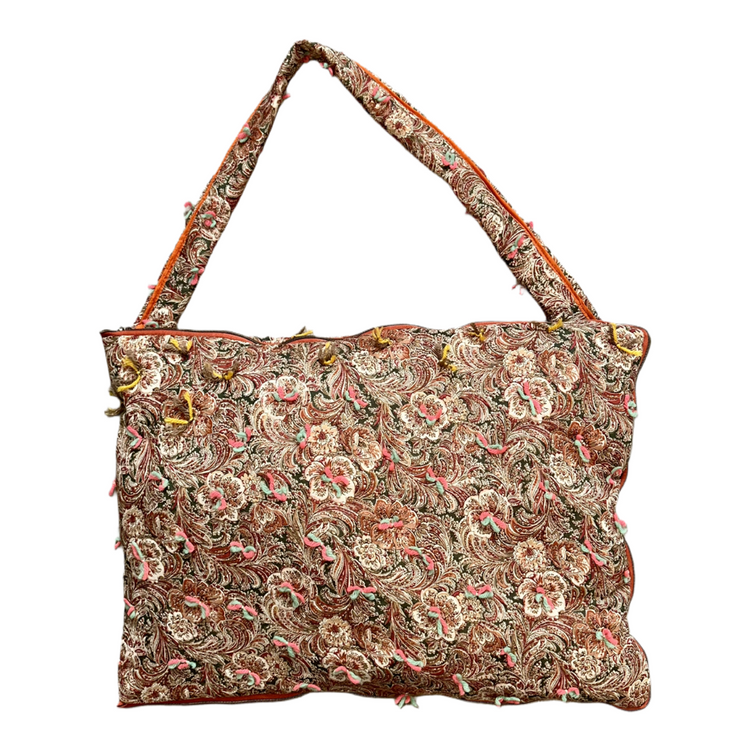 The Paisley Nocturne Trench Tote