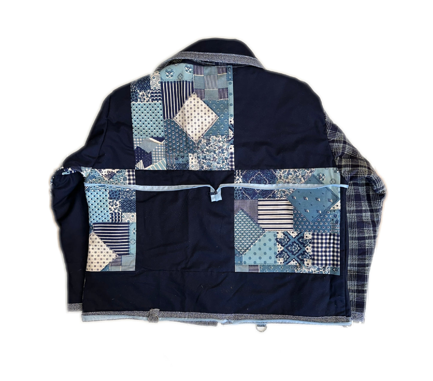 1of1 Blue Magic Quilted Coat n Tote