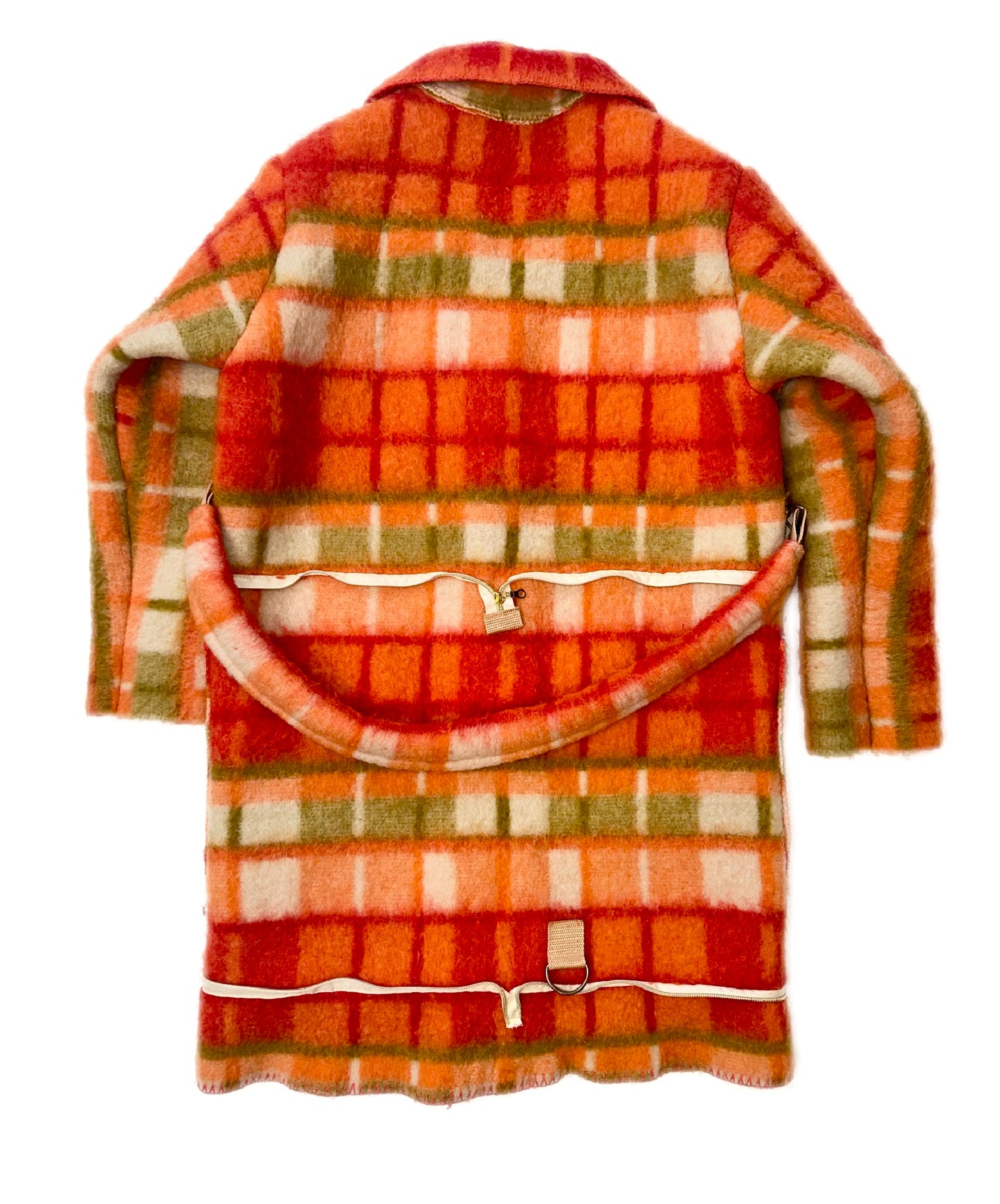 1 of 1 Tartan Tangerine Trench Tote