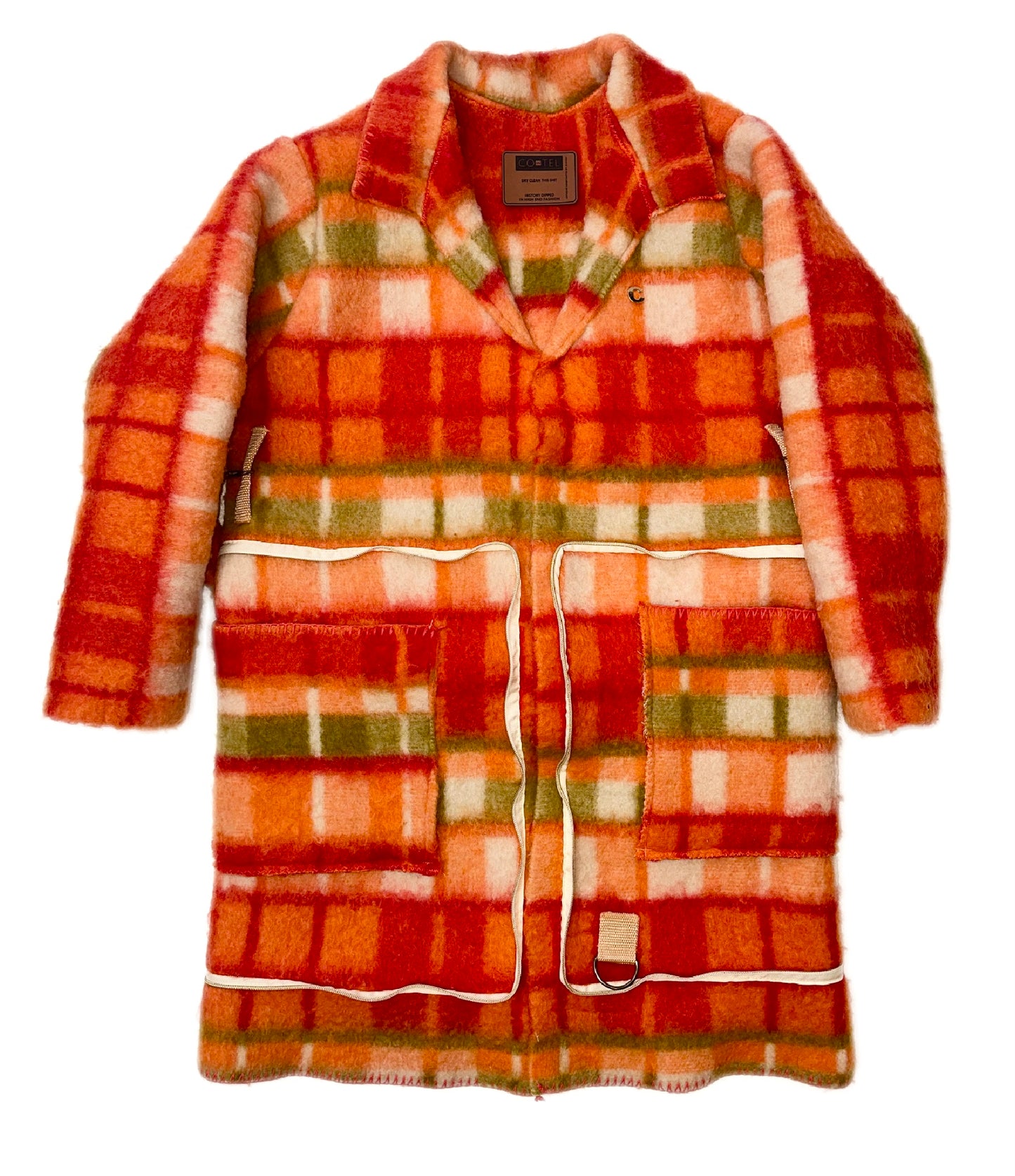 1 of 1 Tartan Tangerine Trench Tote