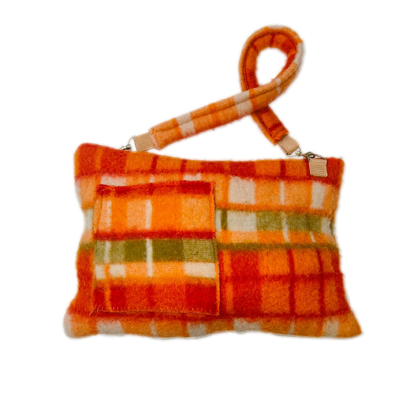 1 of 1 Tartan Tangerine Trench Tote