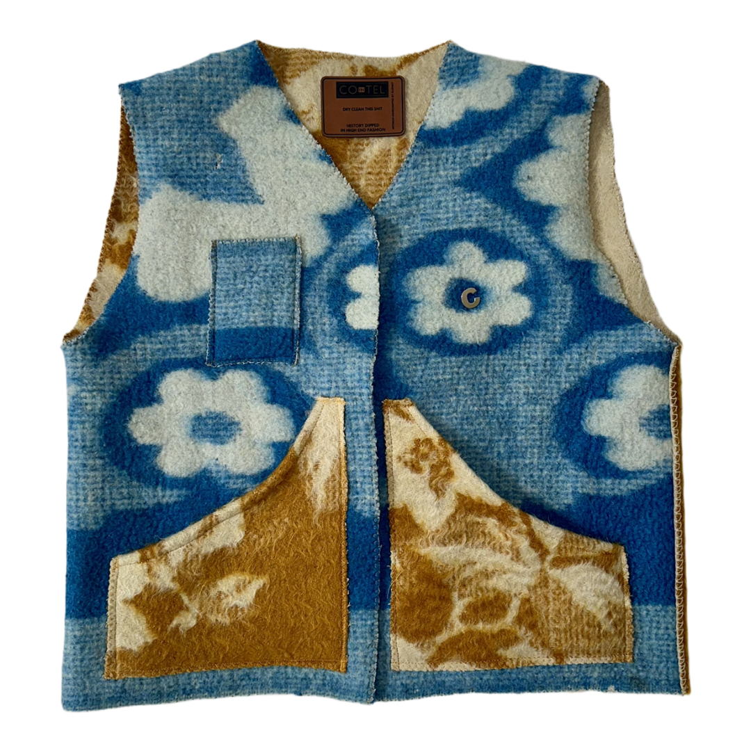 1 of 1 Two-Tone Celestial Bloom Vest