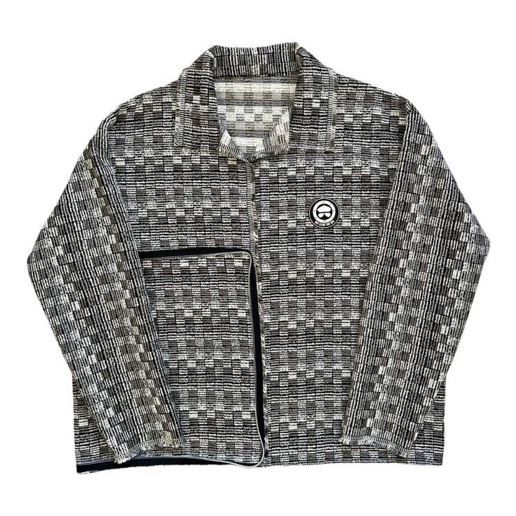 The Static Grid Coat N Tote