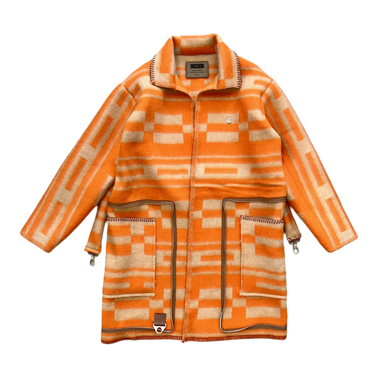 1 of 1 Tangerine Weave Trench Tote