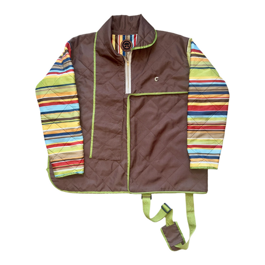 1 of 1 Truffle Stripe Utility Backet