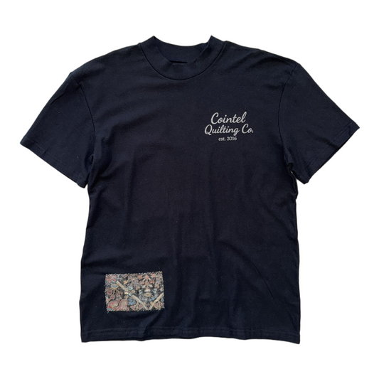 Heritage Mock Neck Tee – Black