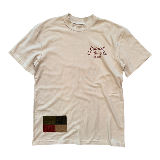 Heritage Mock Neck Tee – Cream
