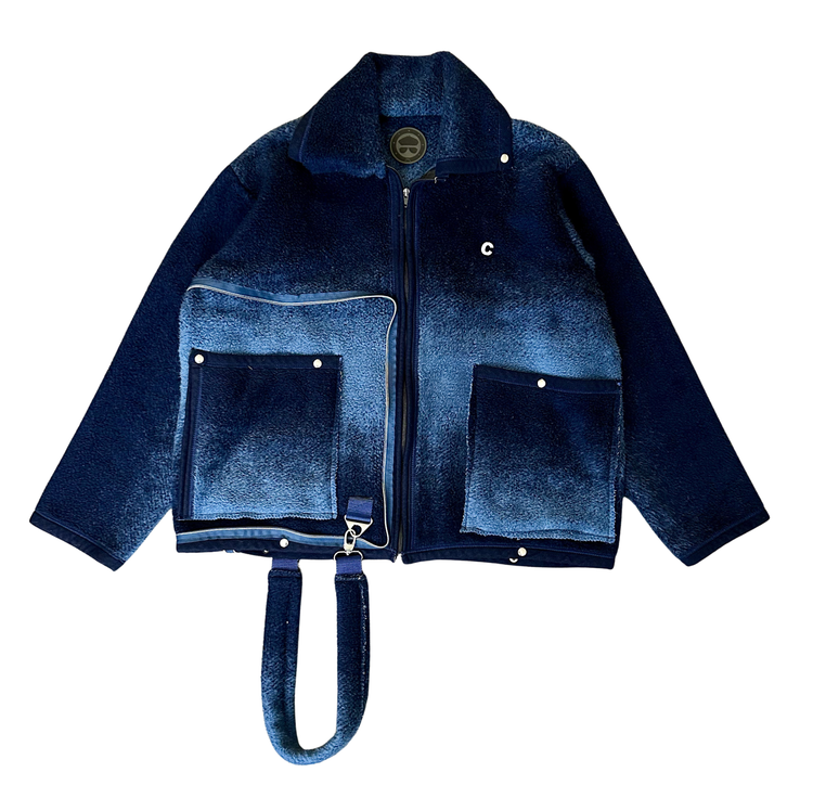 Midnight Pile Study Coat N Tote