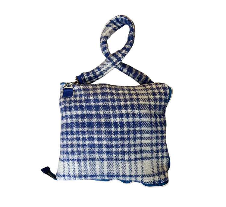 Pattern Study in Blue Coat N Tote