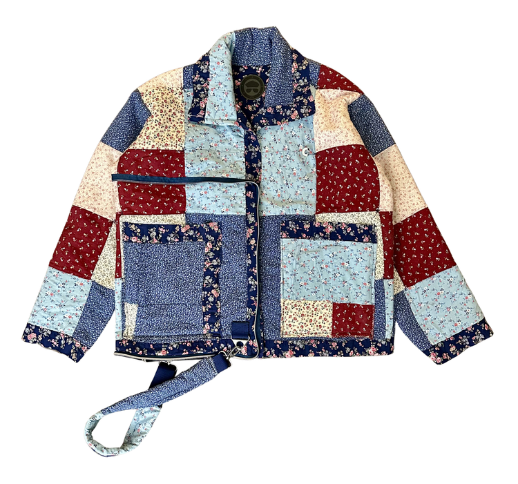 Composition in Blue Coat N Tote