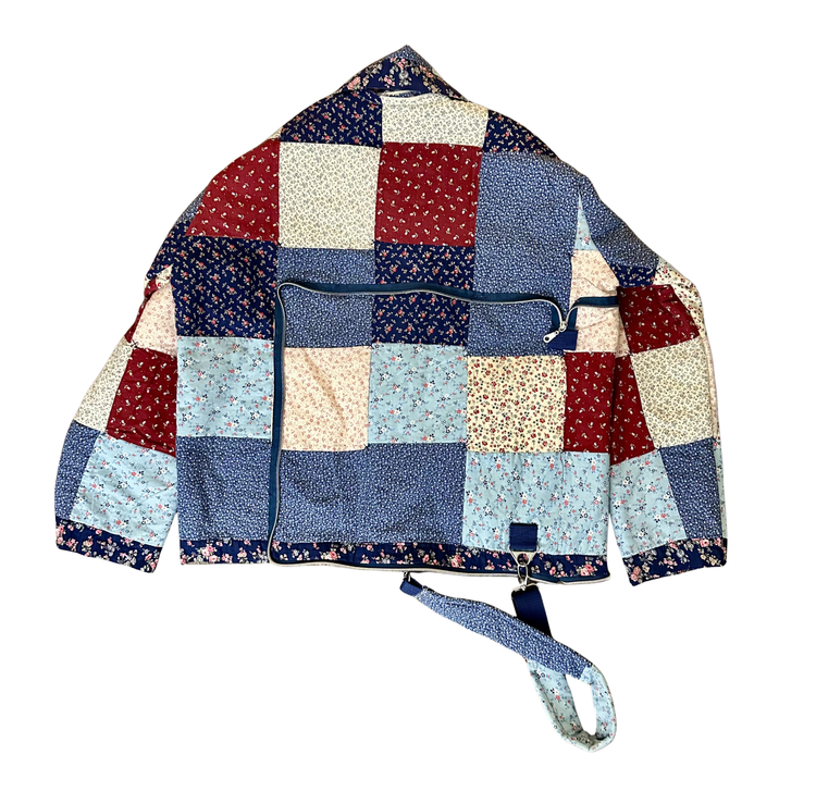 Composition in Blue Coat N Tote