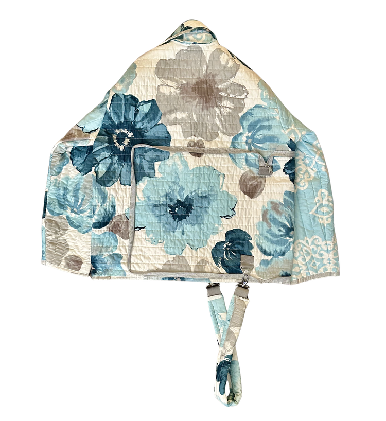 Floral Study in Blue Coat N Tote