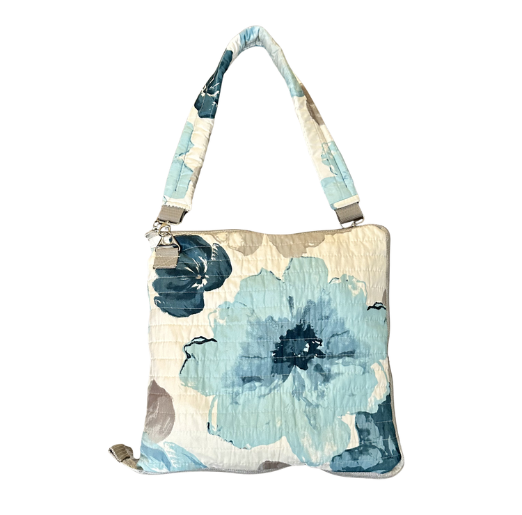 Floral Study in Blue Coat N Tote