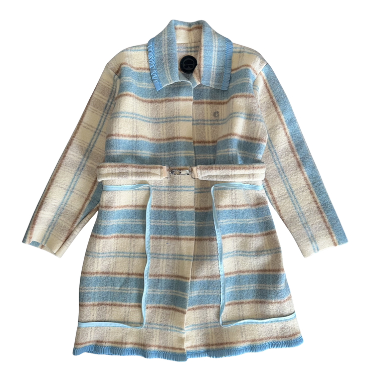 The Ashen Blue Trench Tote