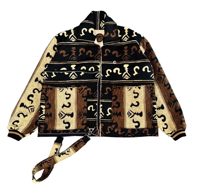 Root Script Coat N Tote
