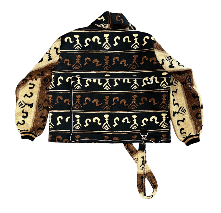 Root Script Coat N Tote