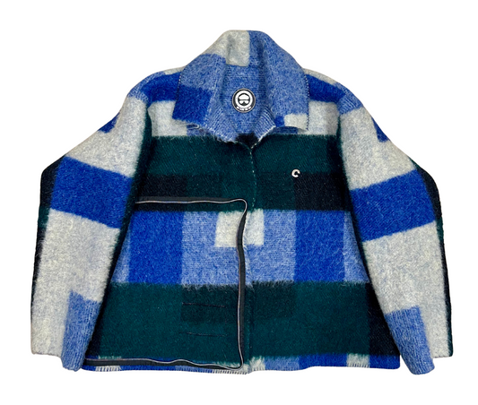 The Glacier Grid Coat N Tote