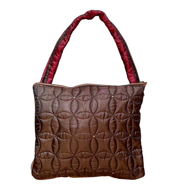 The Crimson Alloy Quilt Coat N Tote