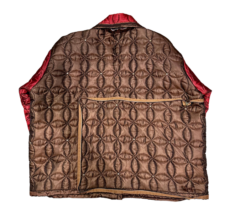 The Crimson Alloy Quilt Coat N Tote