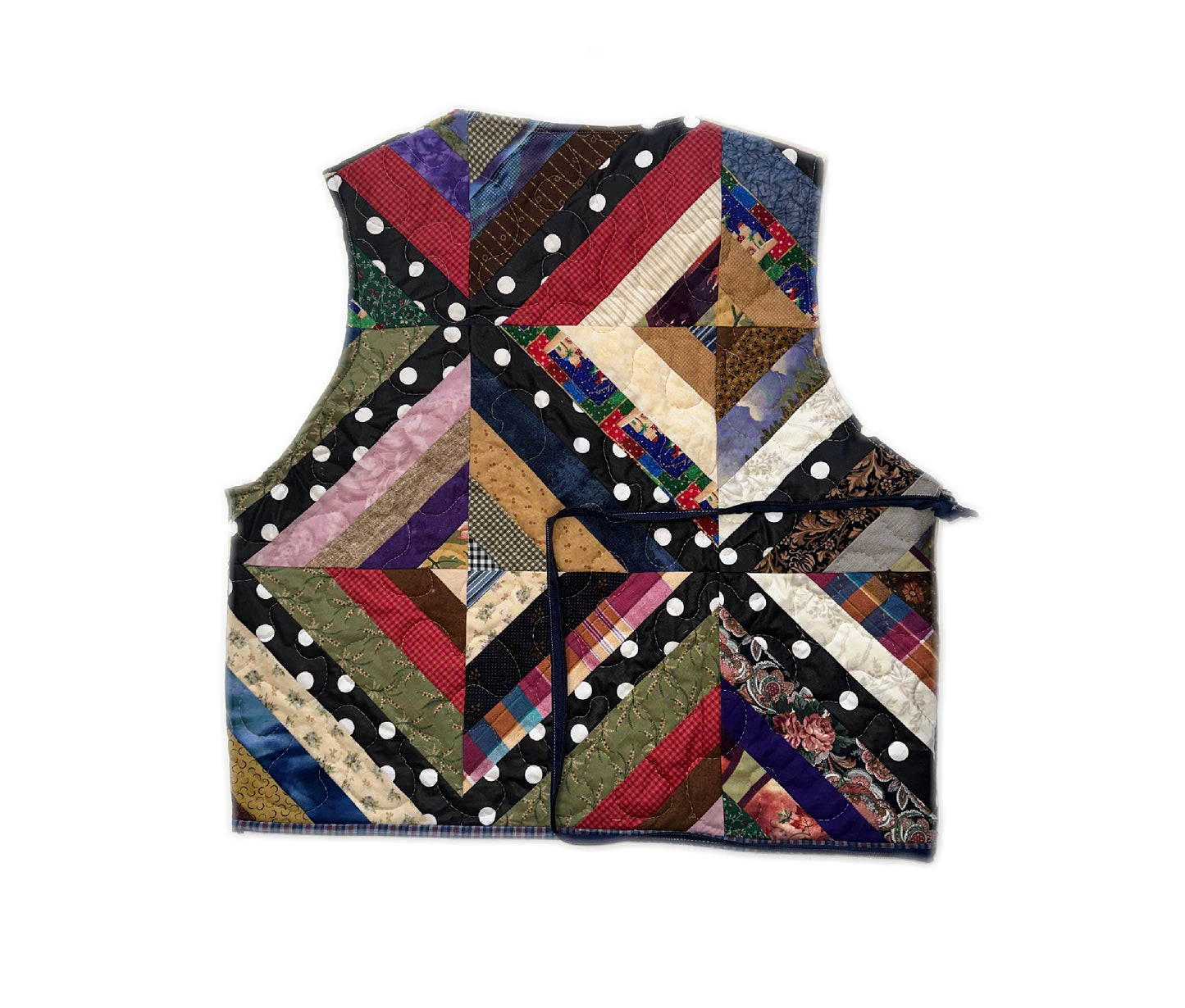 Quilted Patchwork Bag Vest